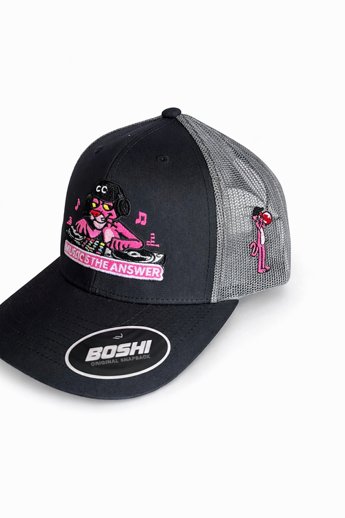 “Music Is The Answer” Capz (Grey/Black)